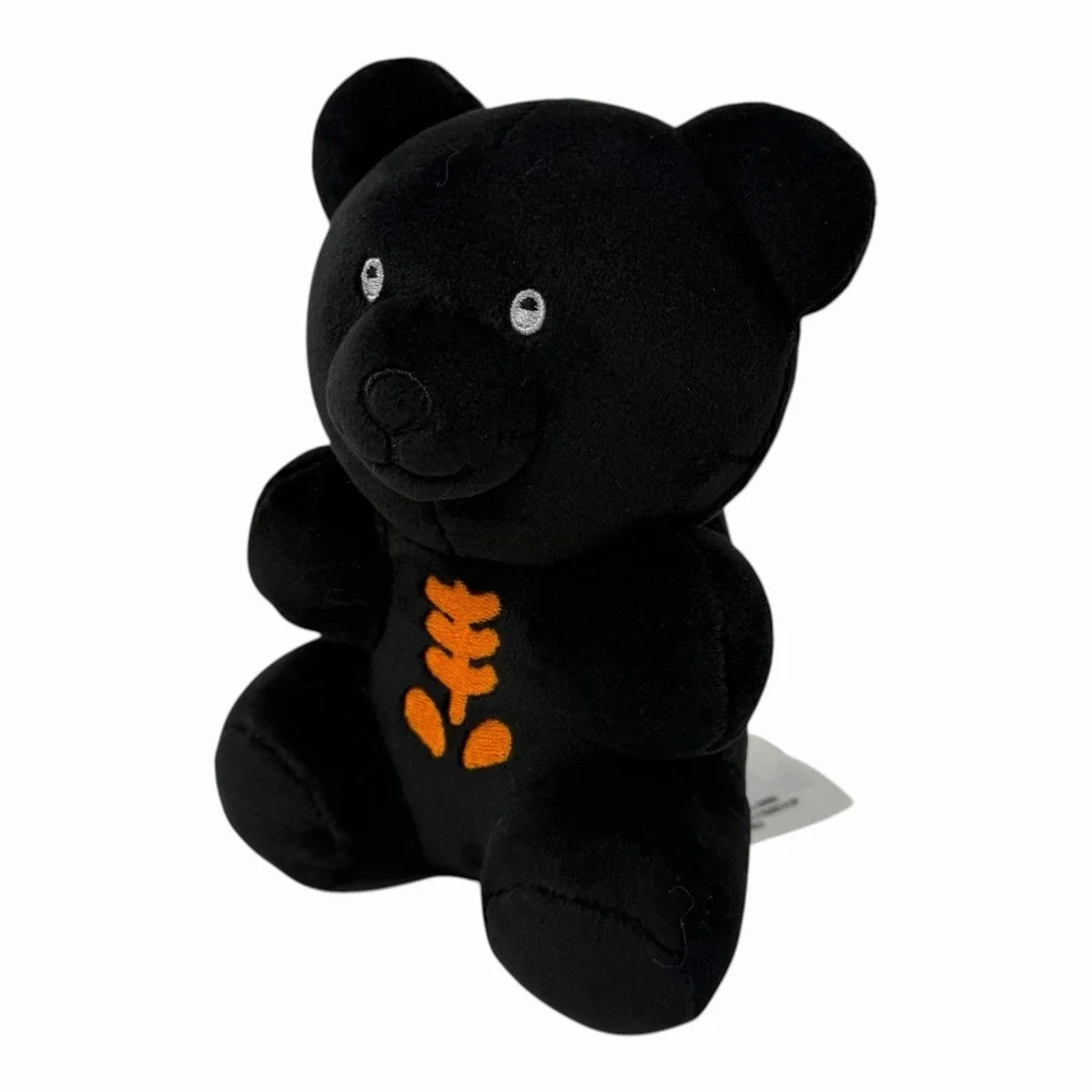 Walmart Way to Celebrate Halloween Gummy Bear Plush Black Skeleton Ribs‎ Spooky